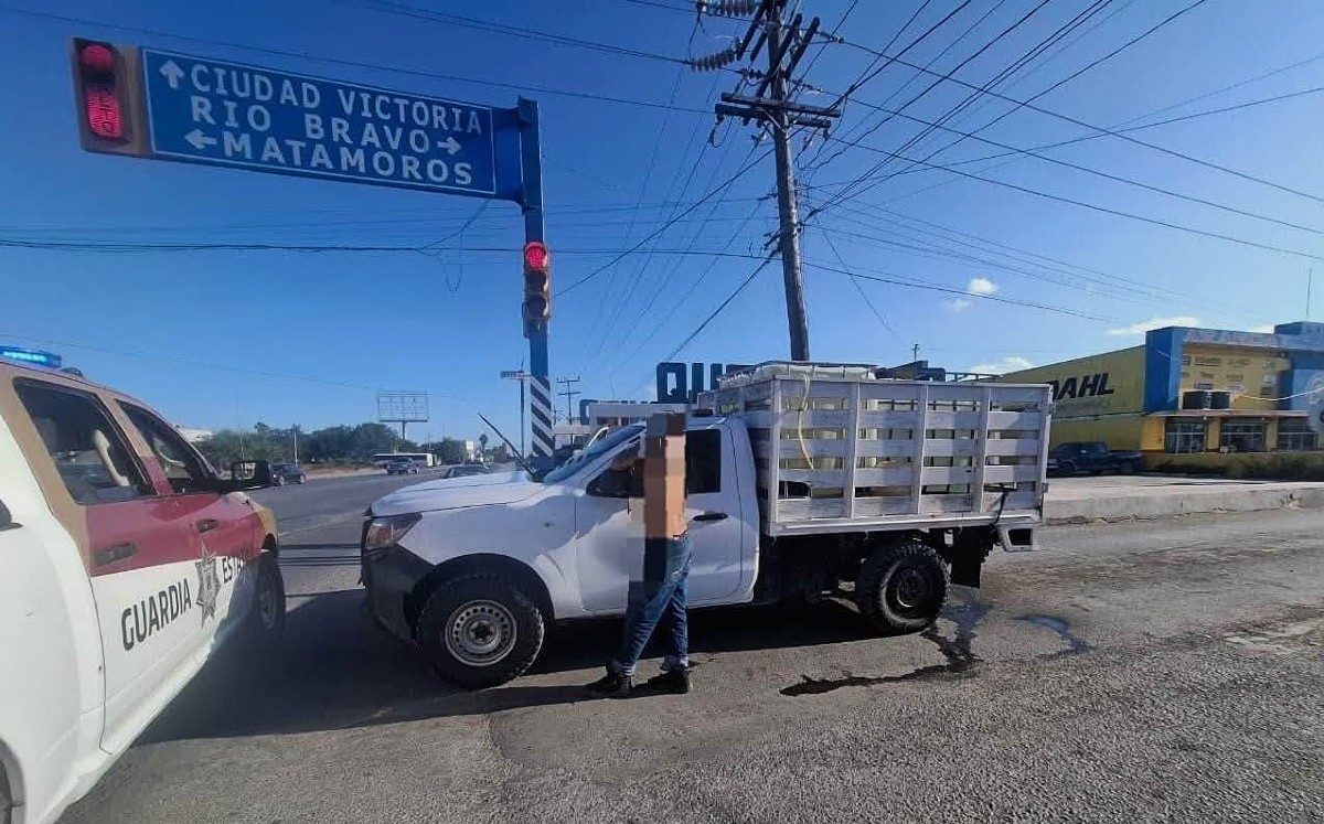 Guardia Estatal asegura camioneta con reporte de robo en Valle Hermoso | Vía FB.-  Secretaría de Seguridad Pública Tamaulipas