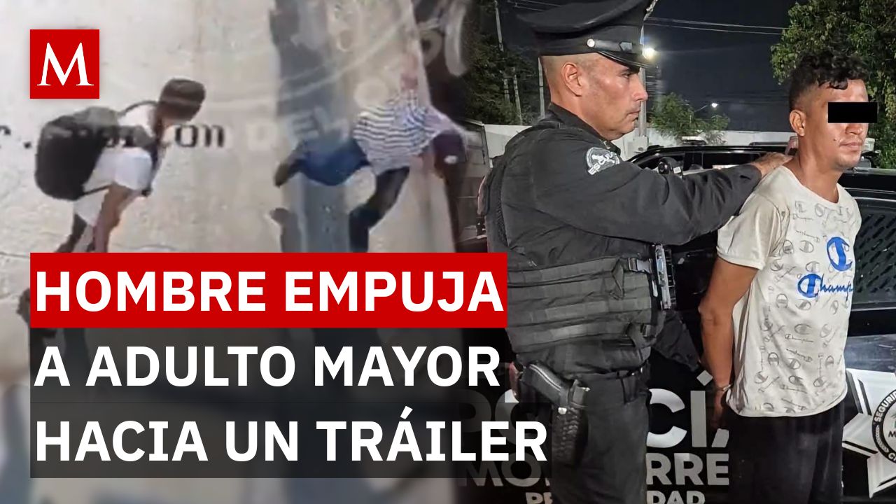 Joven es detenido tras empujar a adulto mayor hacia un tráiler: ¿qué se sabe del caso?