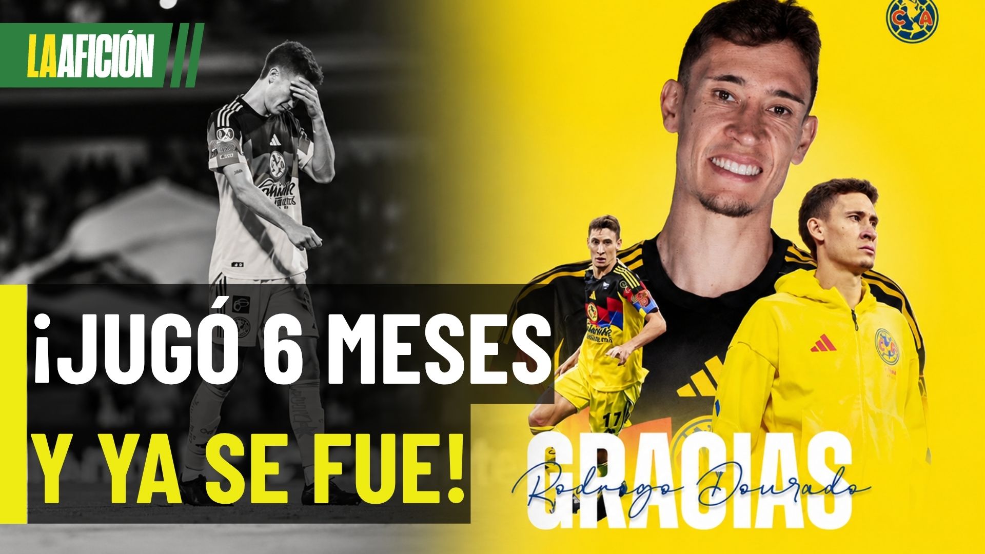 ¡Jugó poco y ya se fue! Rodrigo Dourado deja al América tras pocos meses en el club
