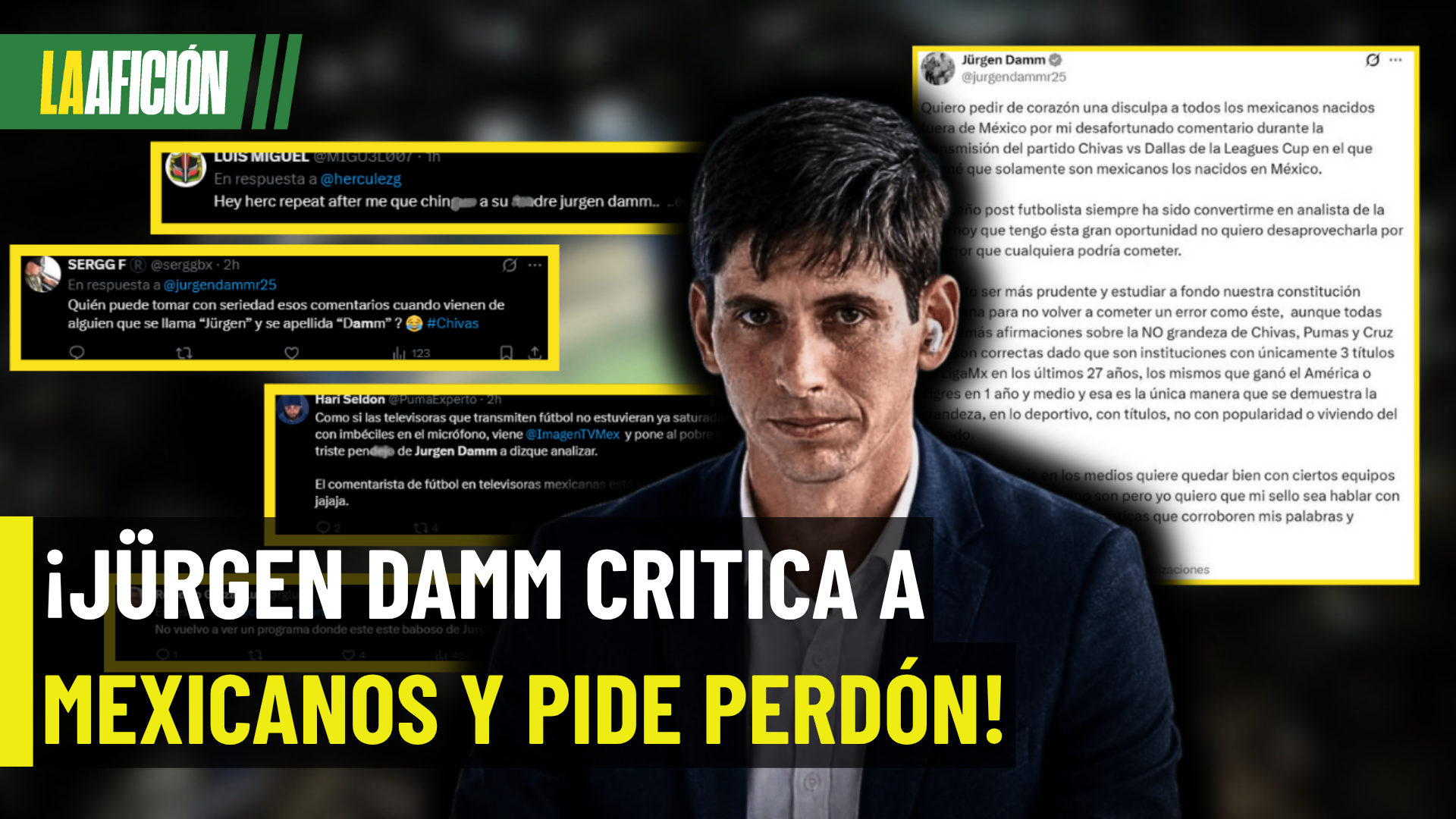 ¡SE ARREPINTIÓ! Jürgen Damm pide perdón por polémico comentario