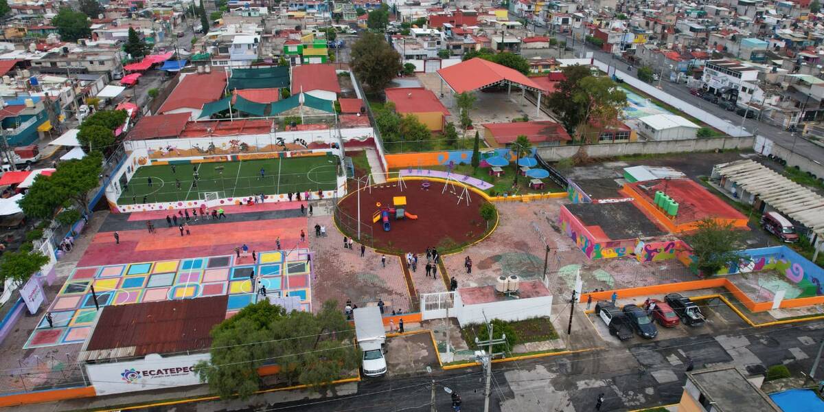 El espacio cuenta con canchas deportivas y baños renovados para los habitantes de la zona. / Foto: Especial