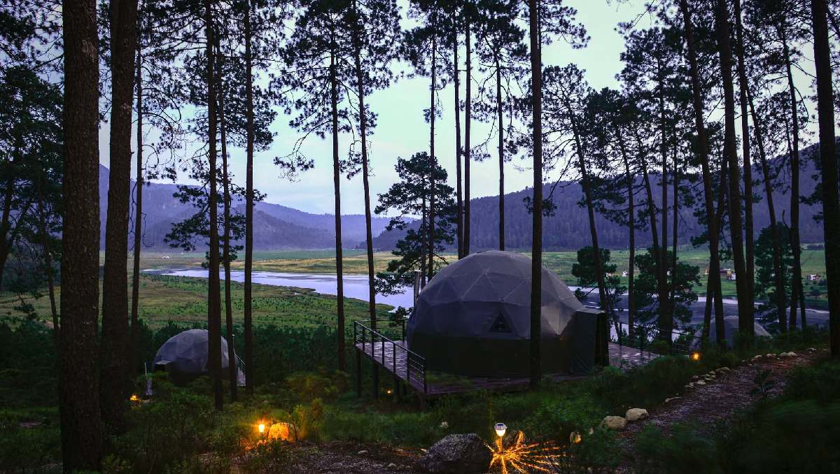 Loboglamp, entre los lugares para hacer 'glamping', en Edomex. Foto: RRSS Lobo Glamp