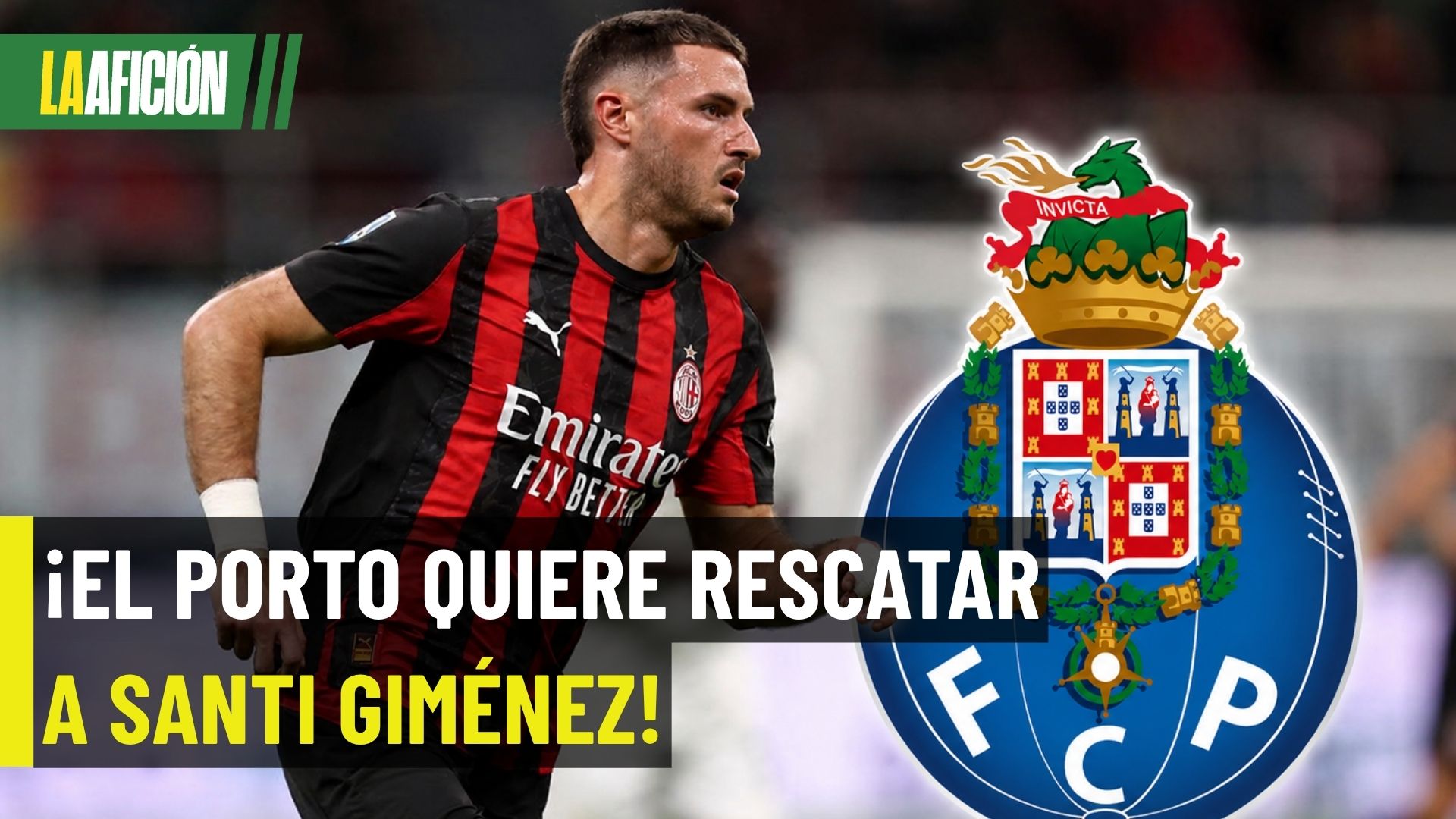 Santiago Giménez está en la mira del Porto tras su complicada etapa en Milan