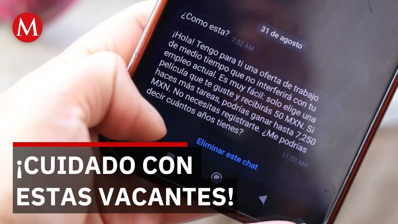 Alertan por empleos falsos difundidos en Facebook, TikTok y WhatsApp