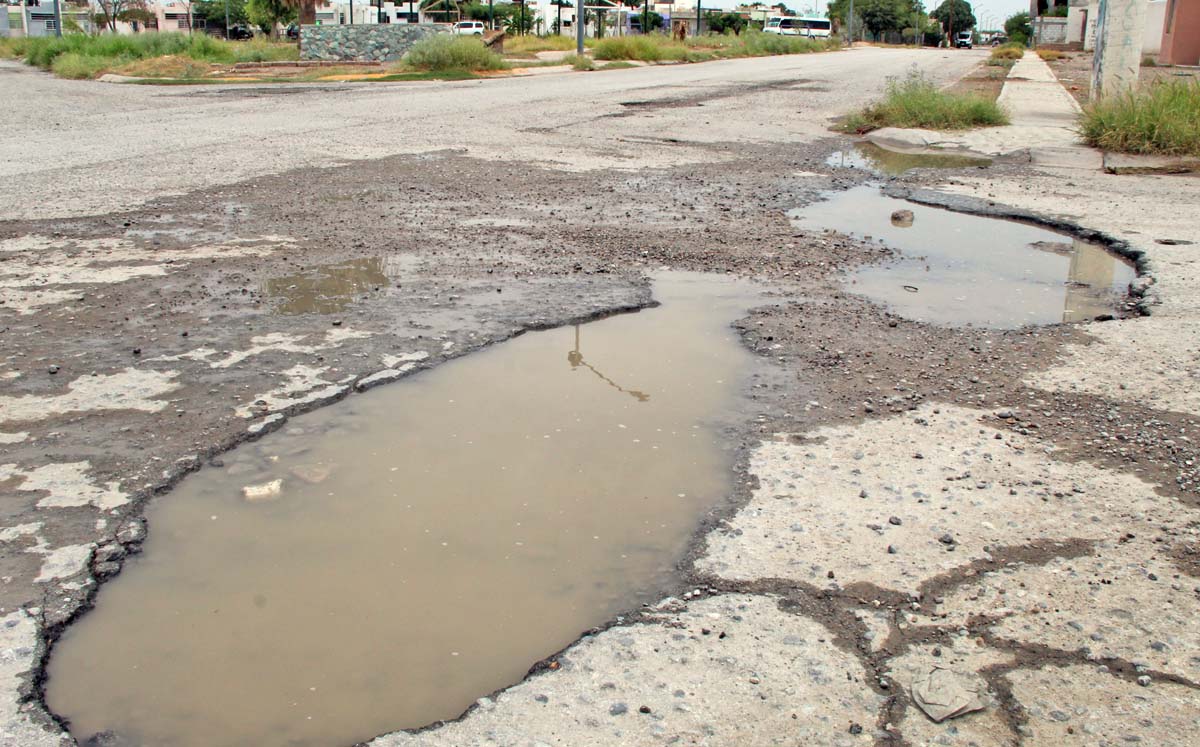 Baches en Torreón. | Foto: Verónica Rivera
