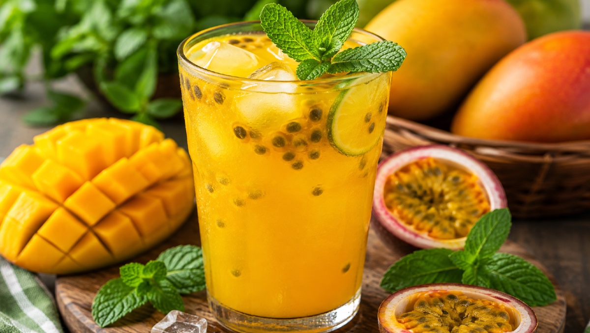 ¿Cuáles son los ingredientes para una limonada de maracuyá con mango? | IA
