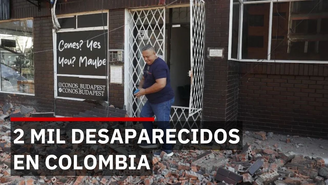 Familias buscan a 2 mil 133 desaparecidos tras terremoto en Colombia que destruyó 61 edificios