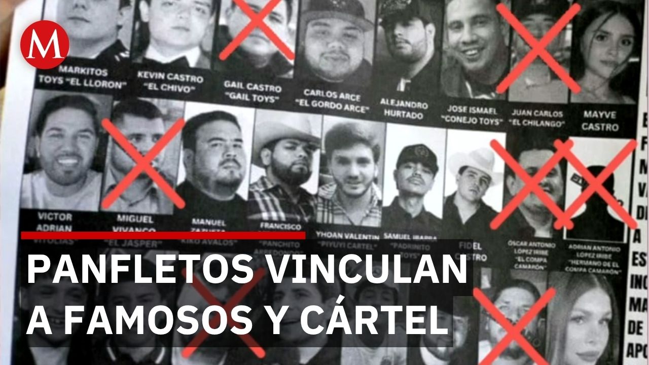 25 influencers relacionados con crimen organizado en panfletos; 7 ya están muertos