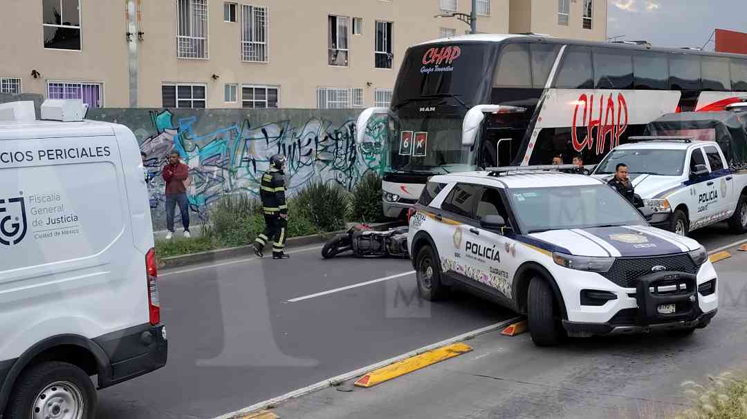 Motociclista murió tras caer y ser arrollado por un autobús | Especial