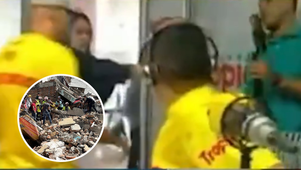 Terremoto en Colombia sorprende a conductores de programa de radio | Especial