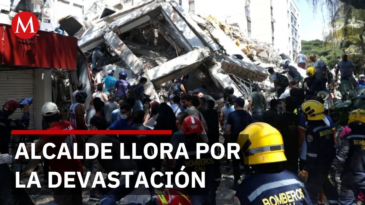 Alcalde de Pereira llora ante devastación mientras EU envía 15 millones de dólares