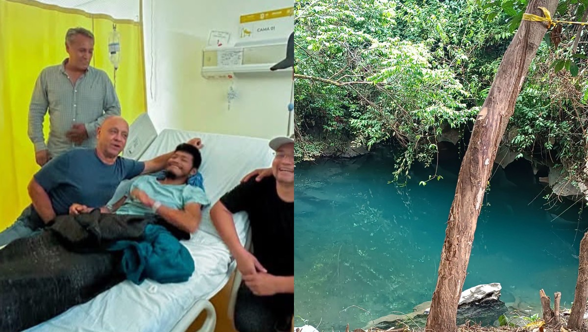 Dan de alta a hombre que permaneció en cenote de Veracruz. | Foto: Especial