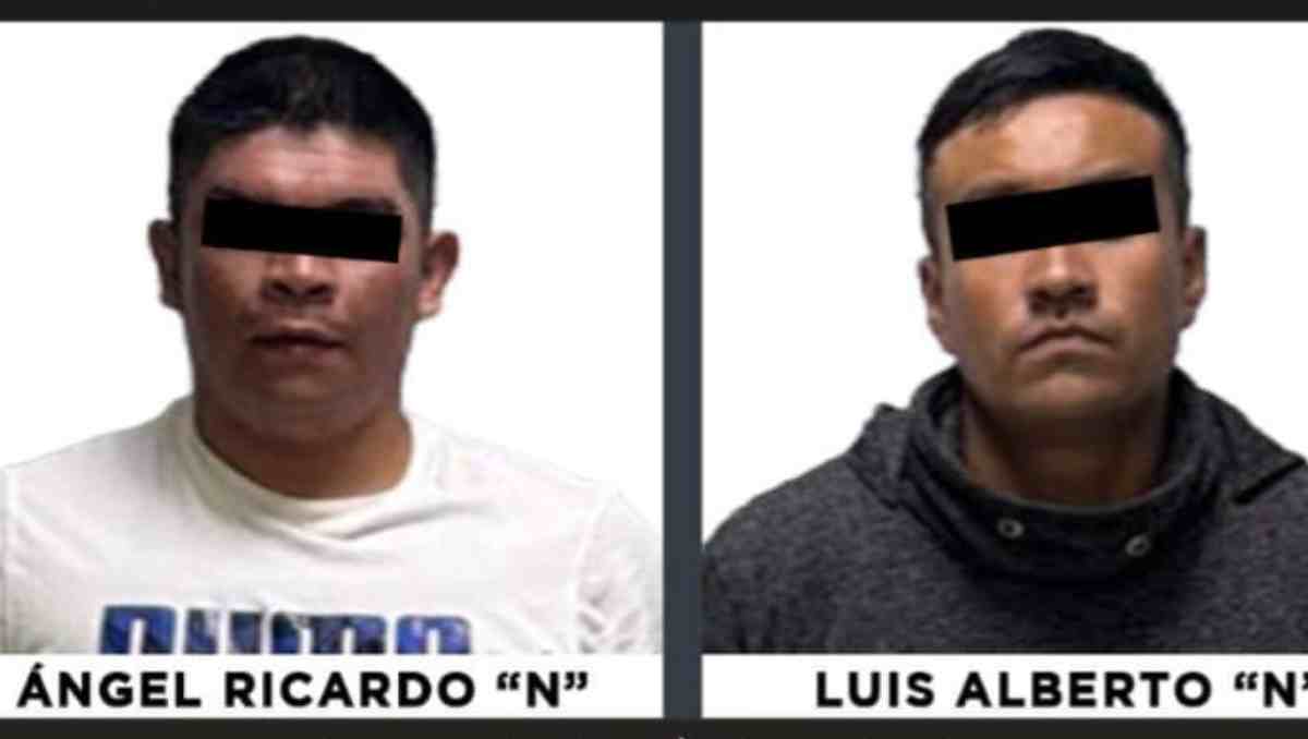 Ángel Ricardo 'N' y Luis Alberto 'N' fueron detenidos tras el rescate de 34 personas de un centro de rehabilitación. | Foto: Especial