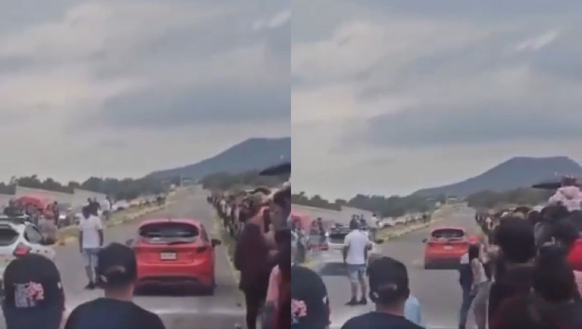 Los asistentes de la carrera corrieron tras escuchar los balazos. | Foto: RRSS