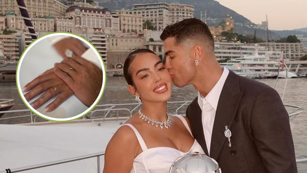 Cristiano Ronaldo y Georgina Rodríguez anuncian que se casaron (Instagram @cristiano / @georginagio)