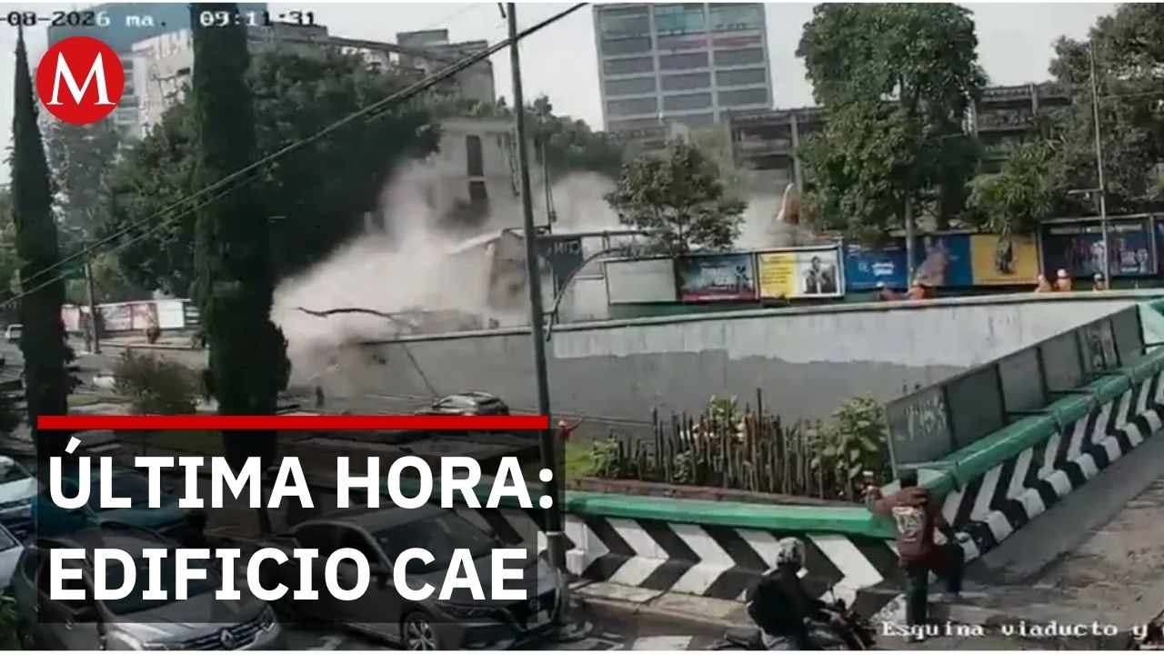 Edificio con todos los permisos colapsa en CdMx y deja atrapados en viaducto