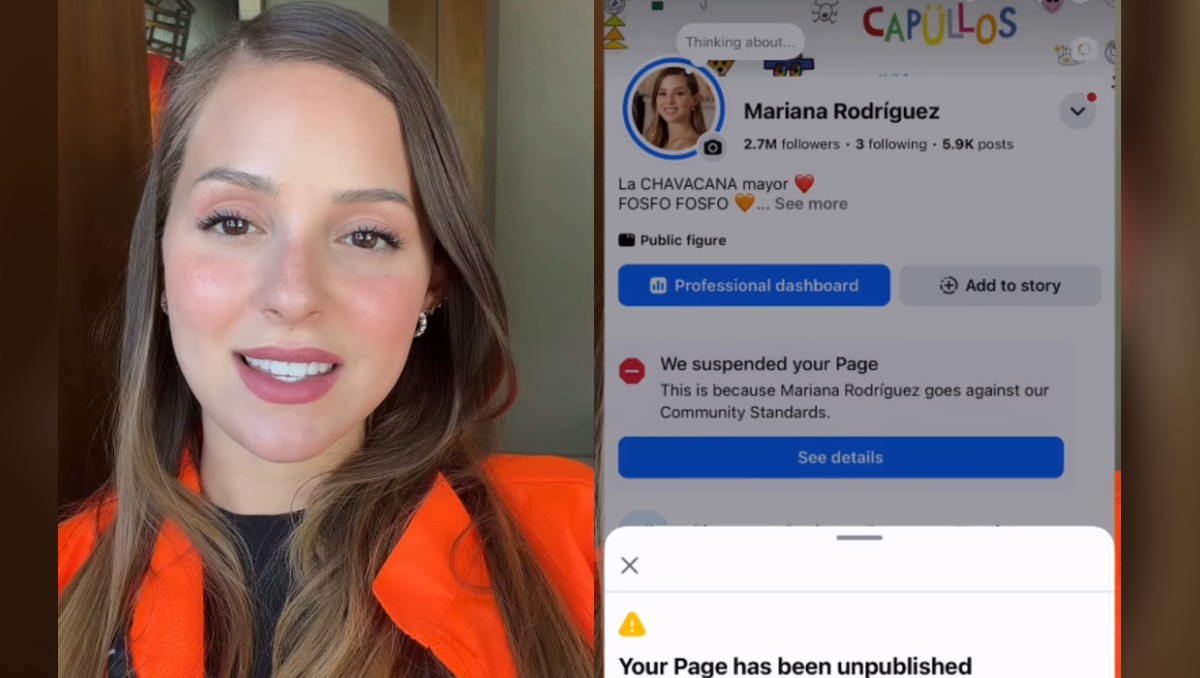 Mariana Rodríguez acusa eliminación de su cuenta de Facebook | Especial