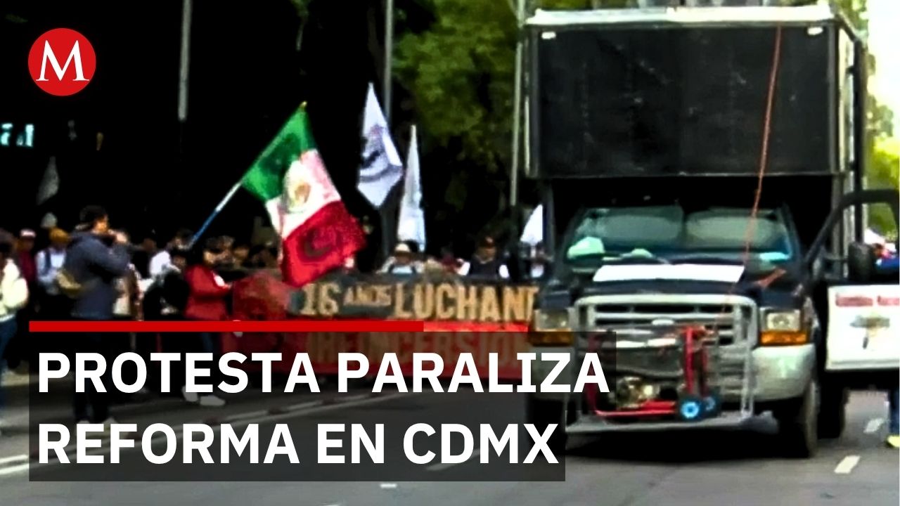 Protesta de usuarios de luz paraliza Reforma y deja sin metrobús a miles