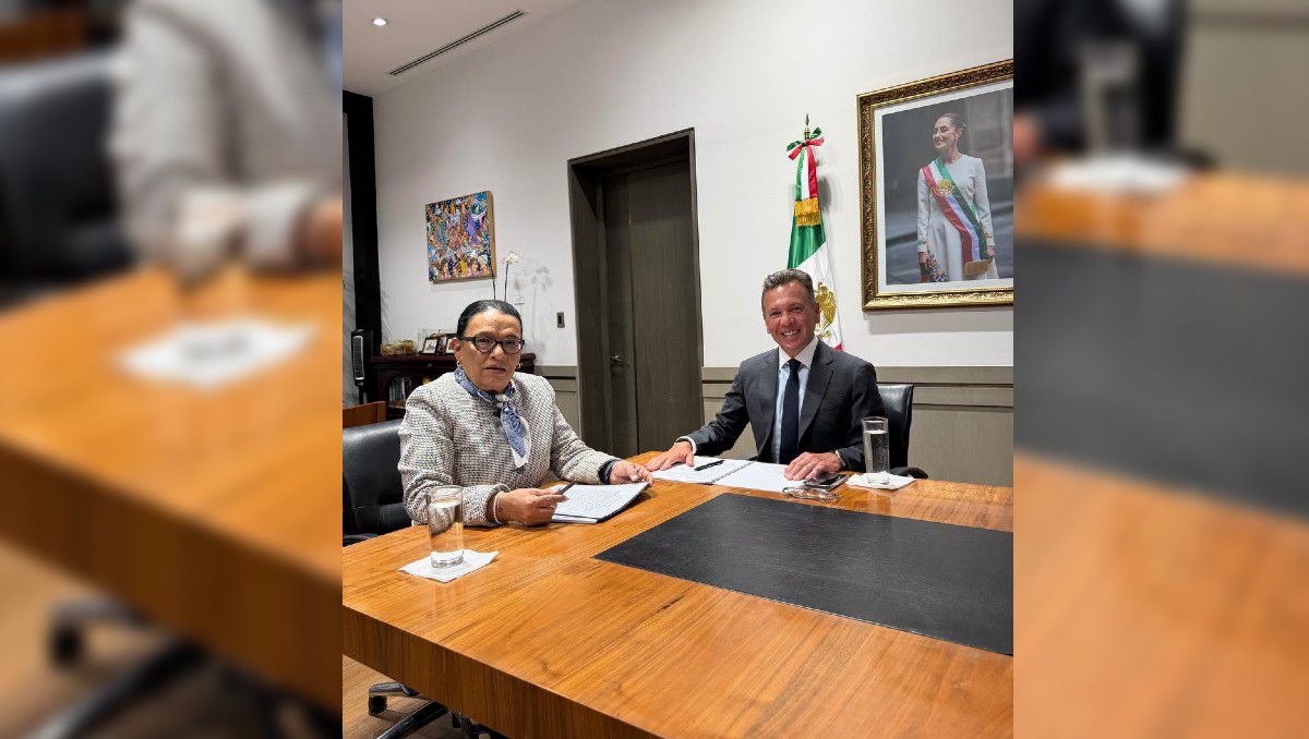 Rosa Icela Rodríguez y Pablo Lemus abordaron los temas de agua y otros proyectos en Jalisco (Facebook Pablo Lemus)