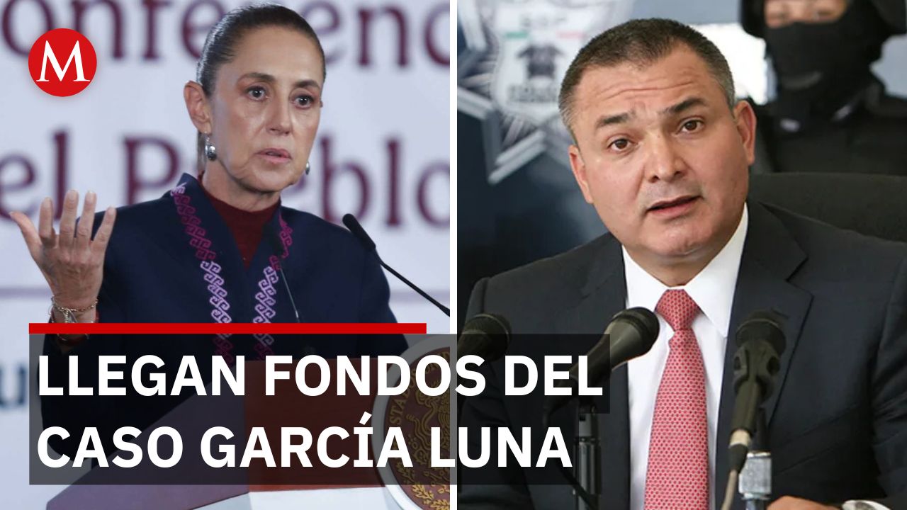 Sheinbaum anuncia el ingreso de casi medio millón de dólares del caso García Luna
