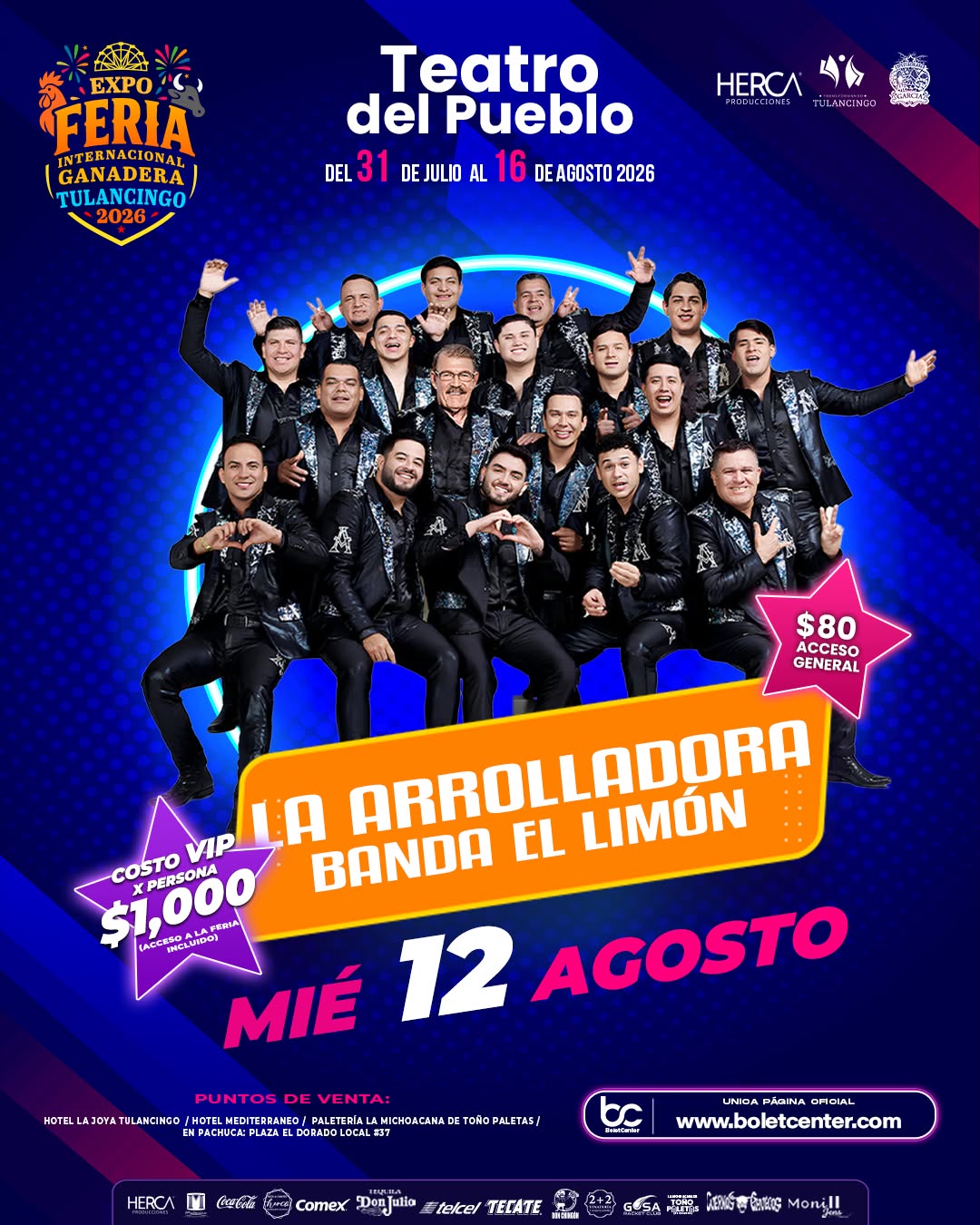 La agrupación sinaloense se presentará en el Teatro del Pueblo de la Expo Feria Internacional Ganadera. (Cortesía)