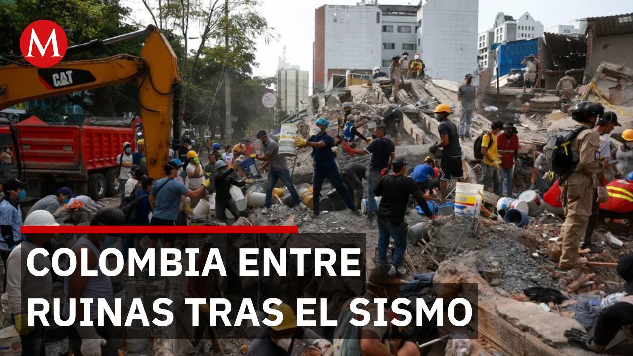 Colombia sigue en emergencia tras sismo de 7.4; buscan sobrevivientes entre ruinas