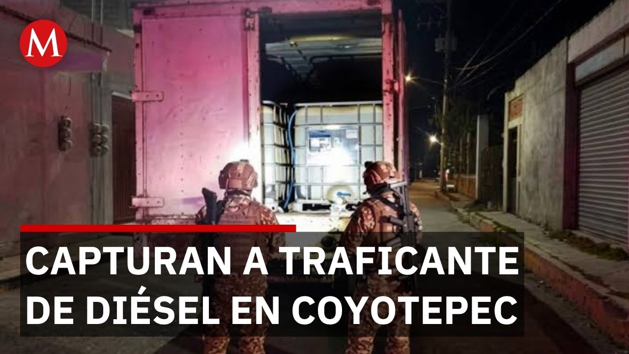 Detienen a transportista con 5 mil litros de diésel ilícito en Coyotepec