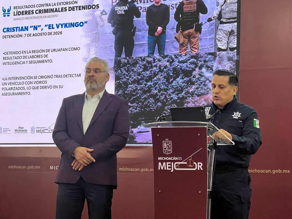 El Gabinete de Seguridad informó sobre la detención. | Foto: Especial