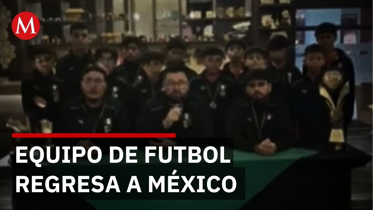 Equipo de futbol infantil atrapado en Colombia por terremoto finalmente regresa a México