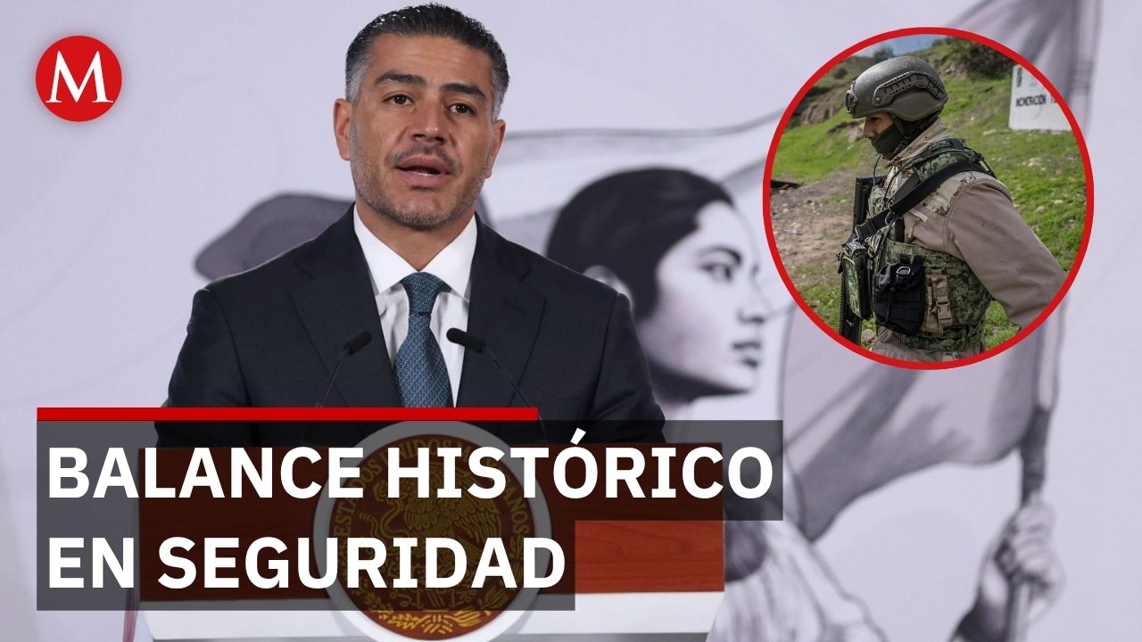 Harfuch presenta resultados de seguridad con más de 63 mil detenidos