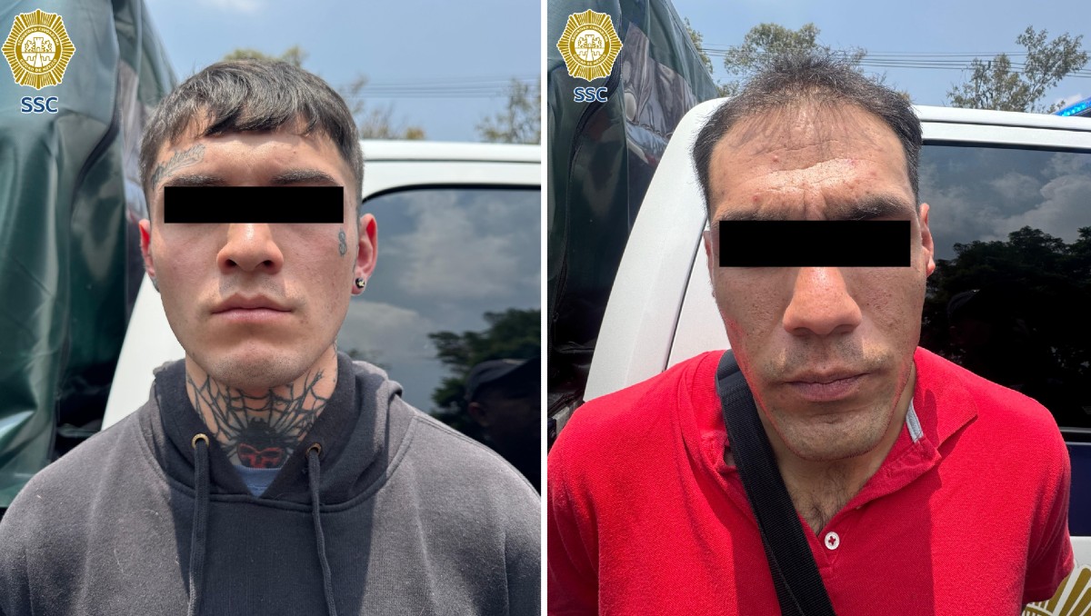 Dos hombres fueron detenidos por invadir un departamento en la colonia Lomas de Plateros, Álvaro Obregón. | Foto: SSC