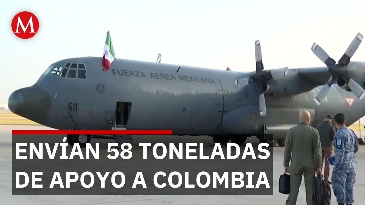 México envía 58 toneladas de ayuda a Colombia tras sismo de magnitud 7.4