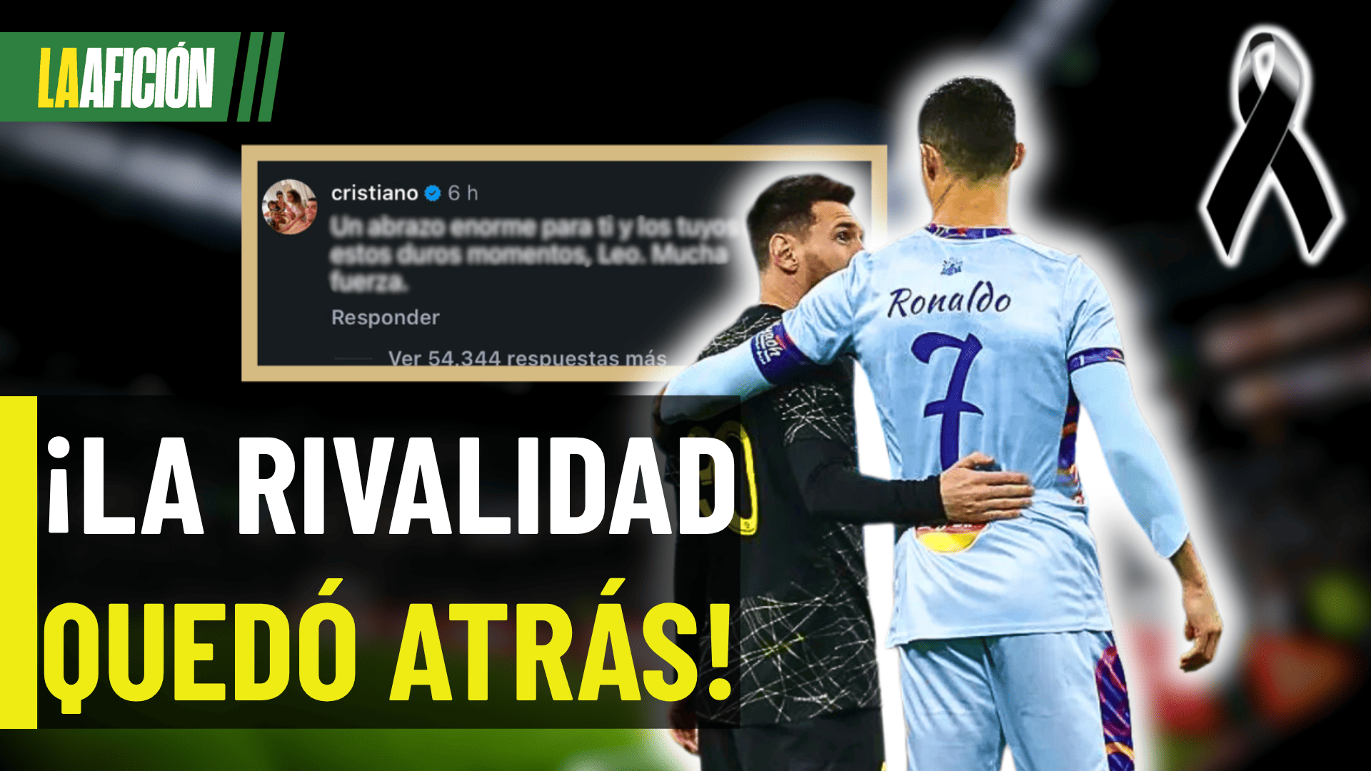 ¡SE OLVIDÓ LA RIVALIDAD! Cristiano Ronaldo manda mensaje a Messi