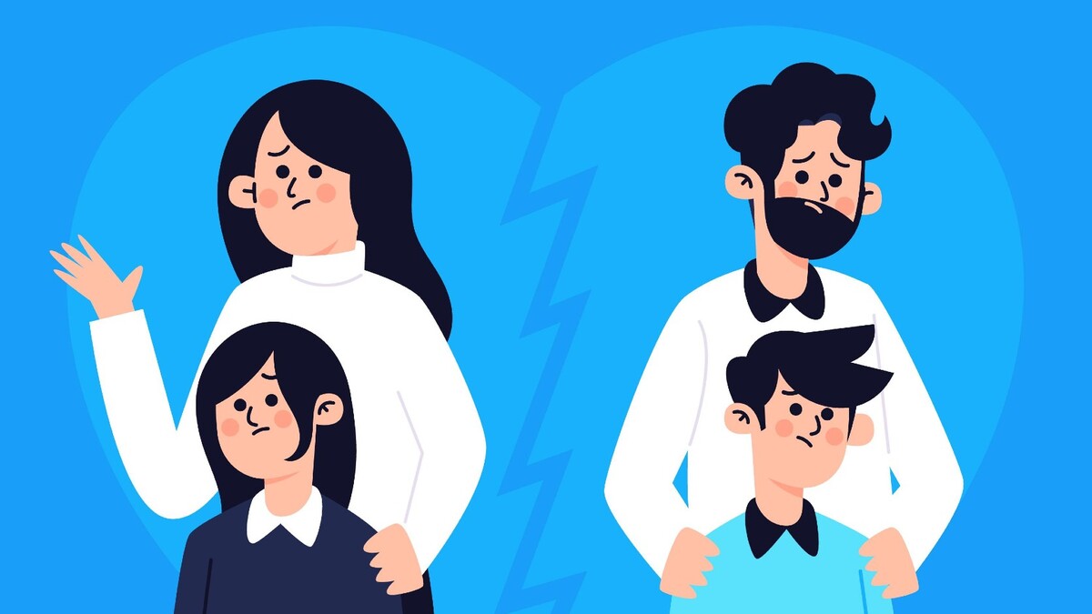 Los padres y madres deben comunicarse con sus hijos con prudencia durante el divorcio| Magnific