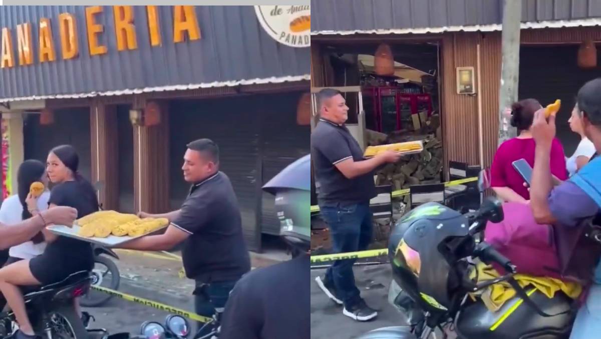 Panadero de Cali regala galletas tras terremoto en Colombia. | Especial