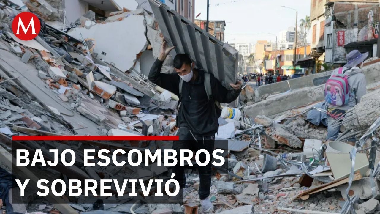 Rescatan a mujer tras 36 horas bajo escombros; cifra de muertos sube a 181