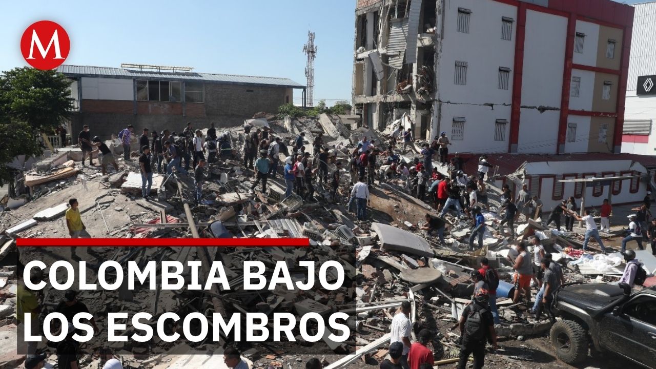 Rescatistas buscan sobrevivientes entre escombros de edificios que siguen moviéndose en Colombia