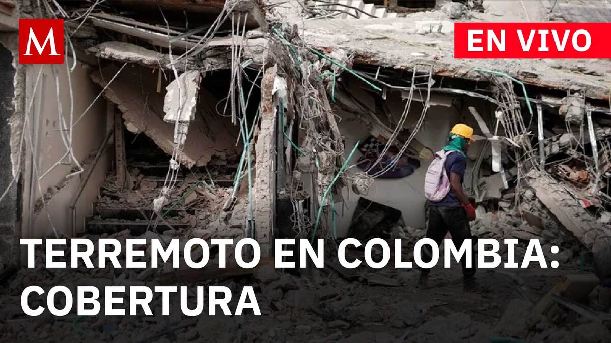 Rescatistas buscan vida tras el potente sismo en Colombia