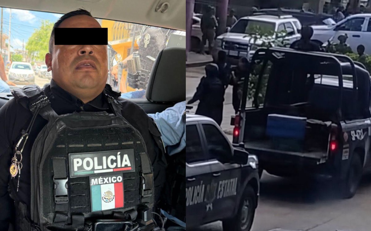 Cae Jhonny Cristian “N”, comandante de la Policía Municipal de Pánuco, por presunto vínculo delictivo. | Foto: Cortesía