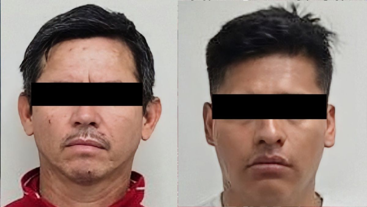 Los detenidos fueron identificados como Hugo, de 42 años de edad y Jaime, de 30 años. Foto: Especial