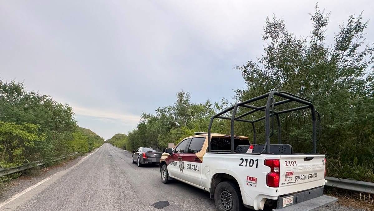 Los elementos de la Guardia Estatal patrullan en las zonas de Mier, Miguel Alemán, Camargo y Díaz Ordaz. (SSP Tamaulipas)
