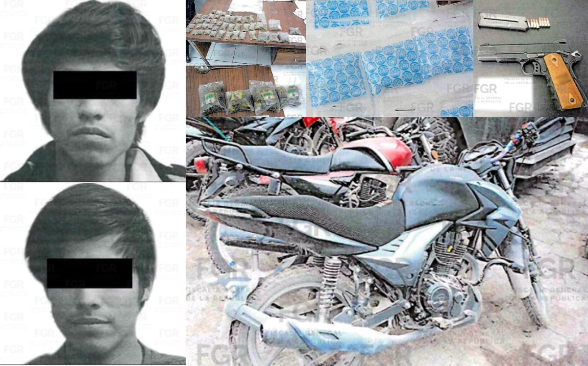 FGR difundió imágenes de los detenidos y objetos asegurados. | Vía FB.- Vocería de Seguridad Tamaulipas