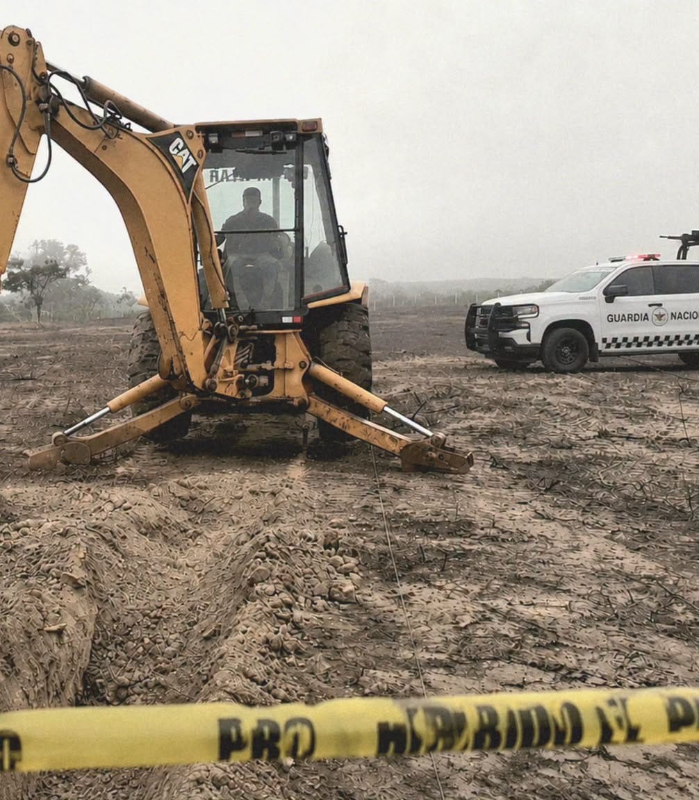Un operativo conjunto de fuerzas estatales y federales permitió el aseguramiento de un predio en la colonia Los Reyes de Tepeapulco. (Cortesía)