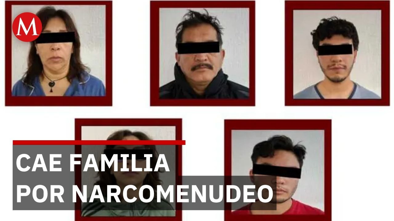 Pachuca: detienen a 5 familiares por narcomenudeo con marihuana, metanfetamina y LCD