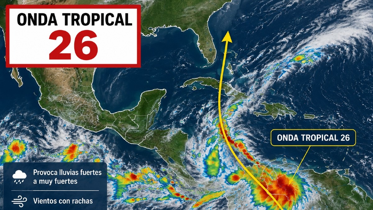 El SMN sigue la trayectoria de la onda tropical 26 | IA Discover
