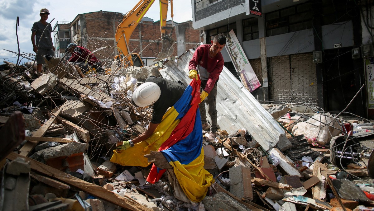 El terremoto de magnitud 7,4 dejó severos daños en Colombia y obligó a cancelar de manera anticipada la Vuelta a Colombia 2026. (Reuters)