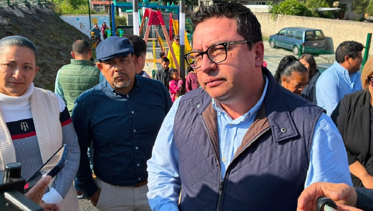 Miguel Ángel Ramírez Ponce en entrega del parque lineal. | Especial