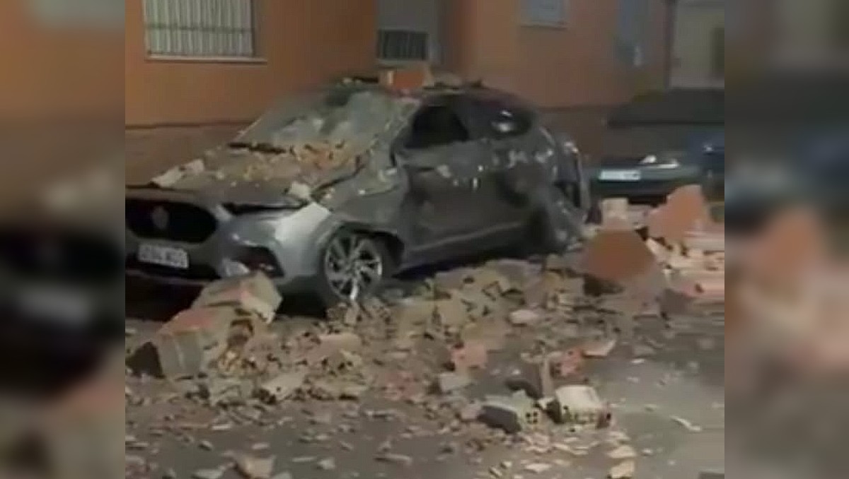 El movimiento causó derrumbe de escombros en Andalucía | Foto: Redes sociales