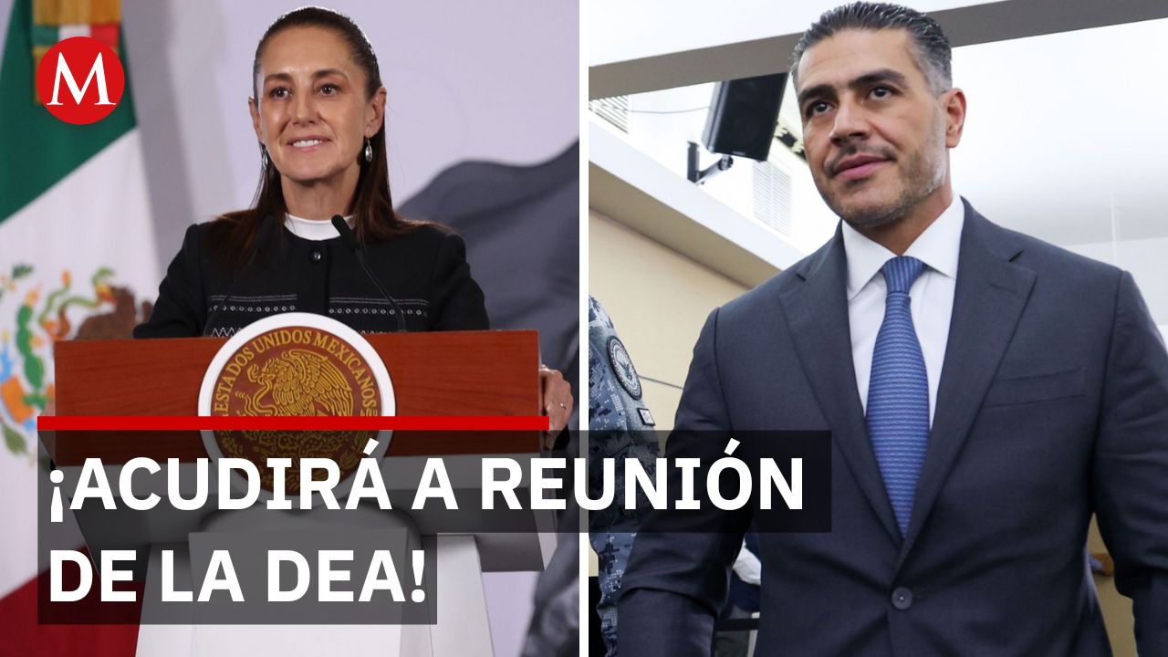 Sheinbaum confirma asistencia de Harfuch a conferencia de la DEA en Argentina