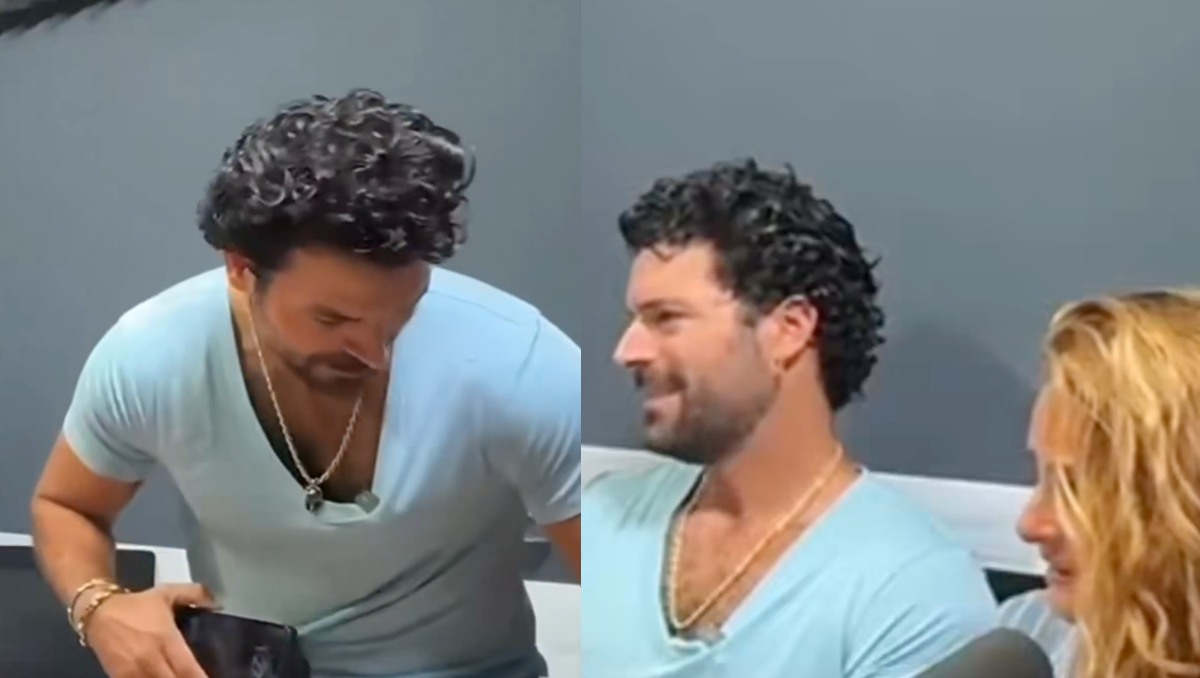 Adrián Di Monte abandona entrevista con Shanik Berman tras ser confrontado por polémicos audios sobre apología del feminicidio | Redes sociales